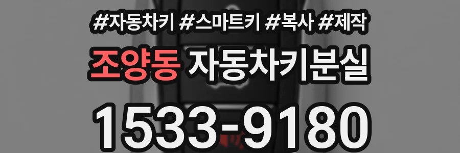 조양동 자동차키분실