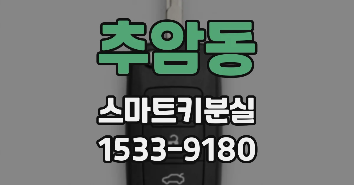 추암동 스마트키분실