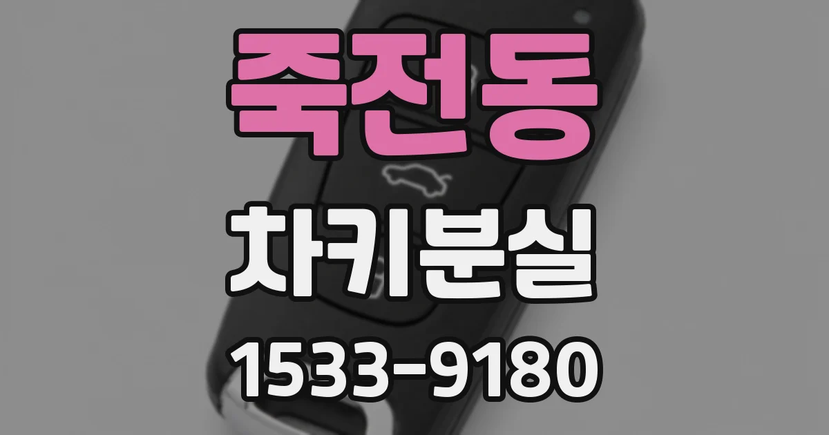 죽전동 차키분실