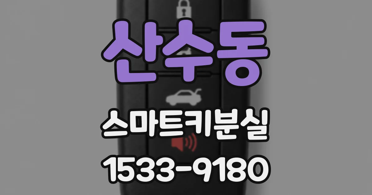 산수동 스마트키분실