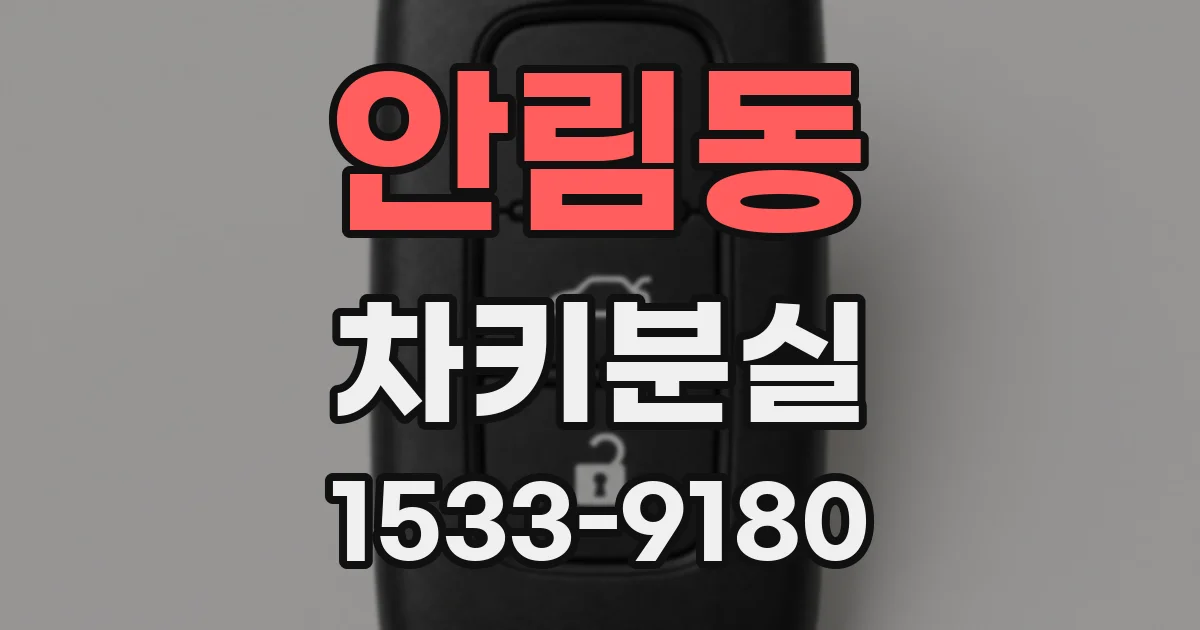 안림동 차키분실