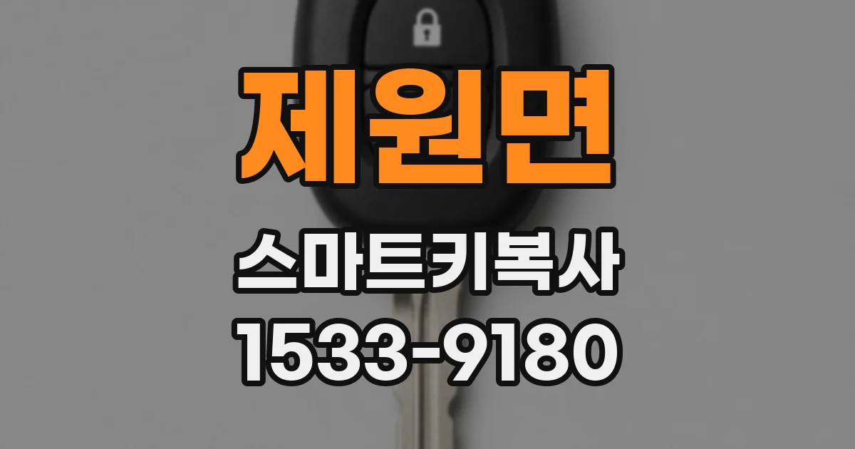 제원면 스마트키복사