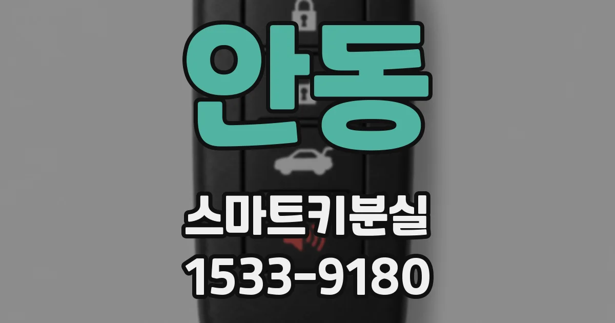 안동 스마트키분실