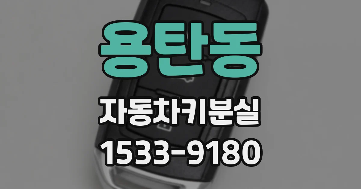 용탄동 자동차키분실