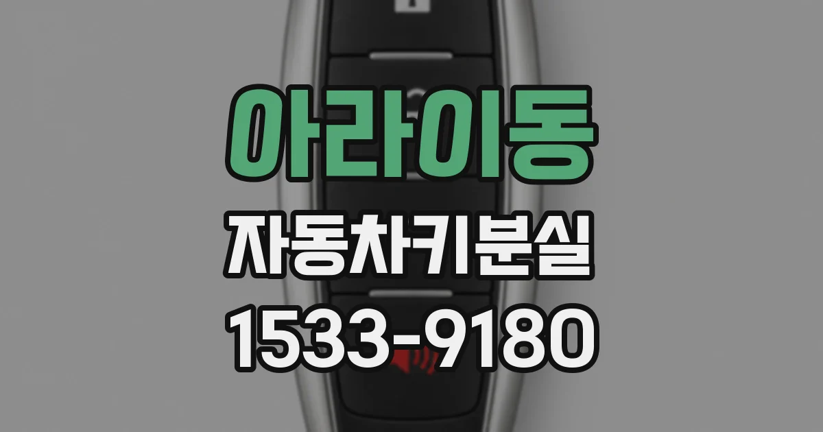 아라이동 자동차키분실