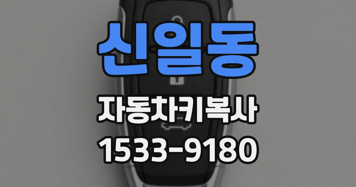 신일동 자동차키복사