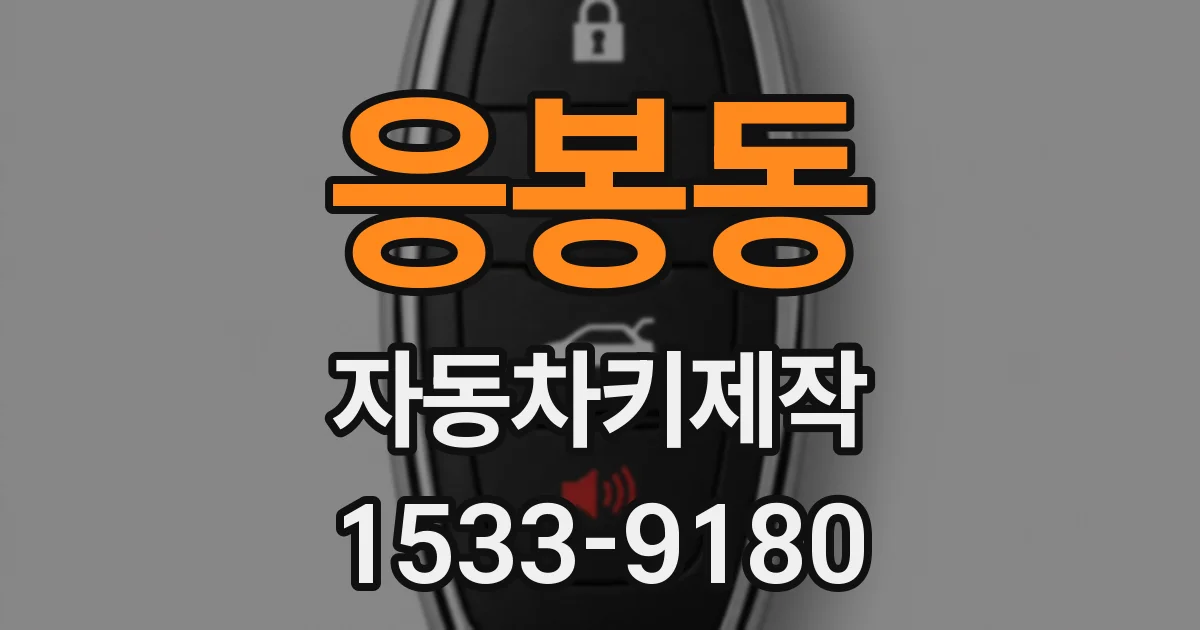 응봉동 자동차키제작