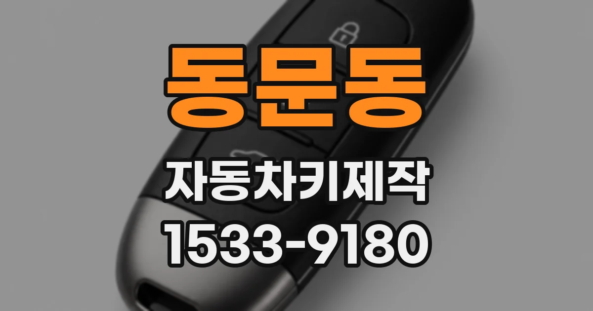 동문동 자동차키제작