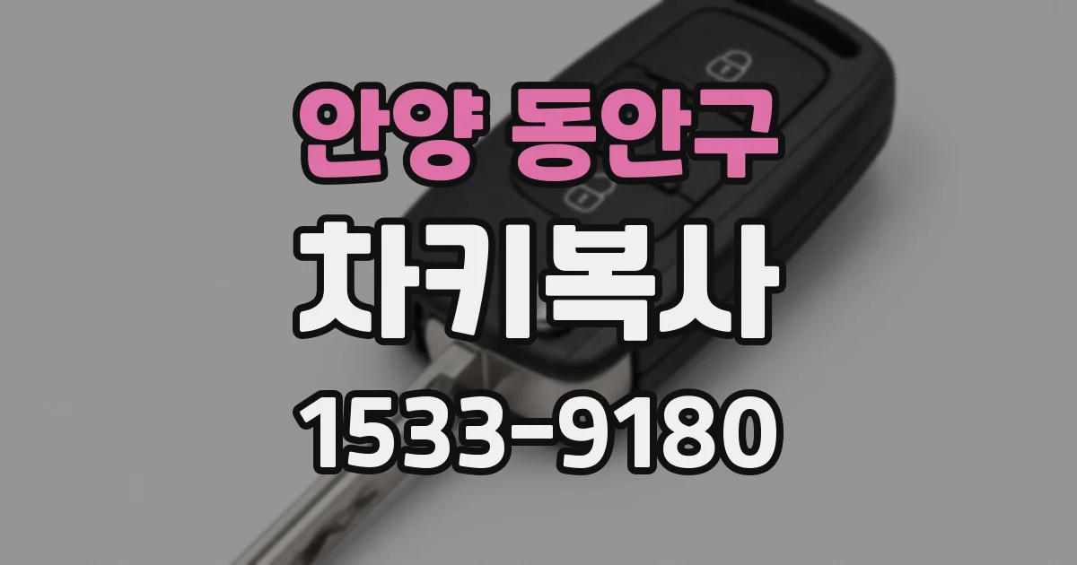 안양 동안구 차키복사