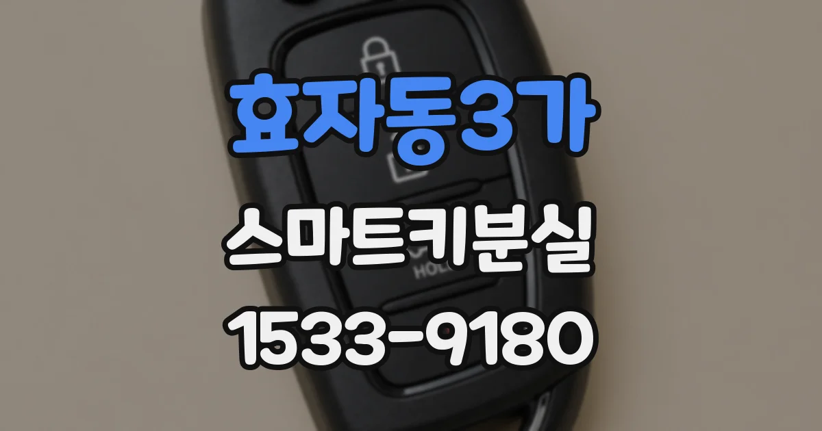 효자동3가 스마트키분실