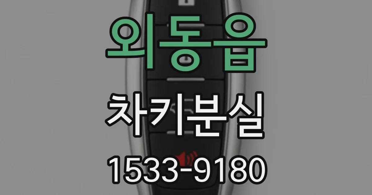 외동읍 차키분실