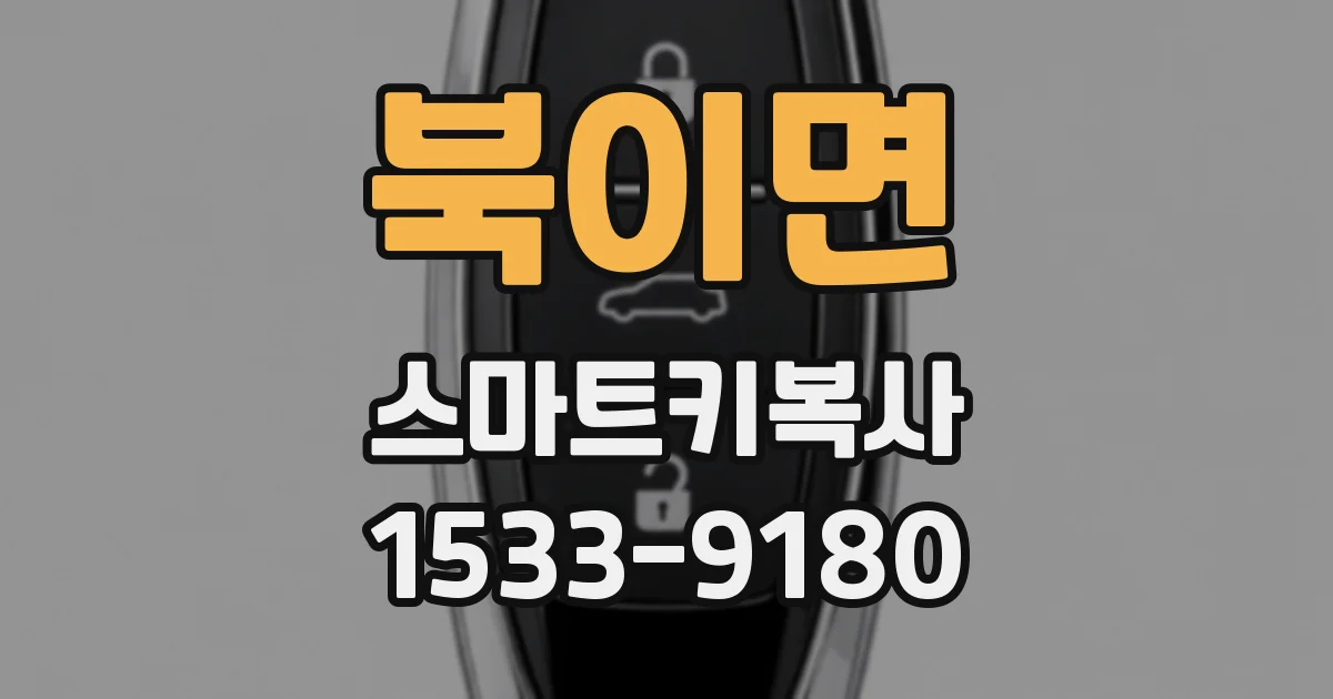 북이면 스마트키복사