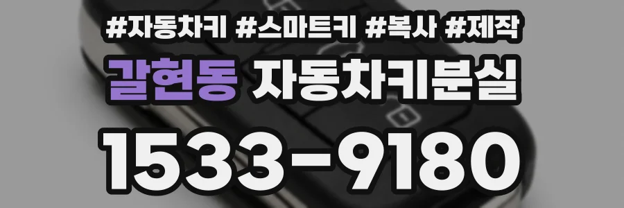 갈현동 자동차키분실