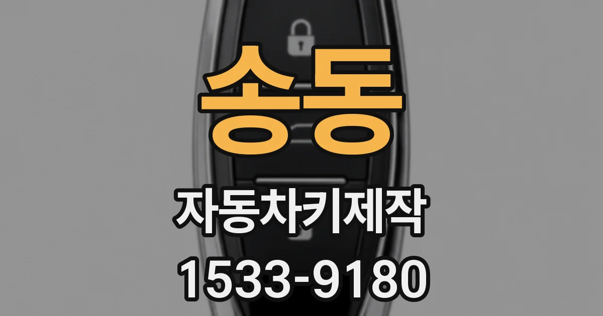 송동 자동차키제작