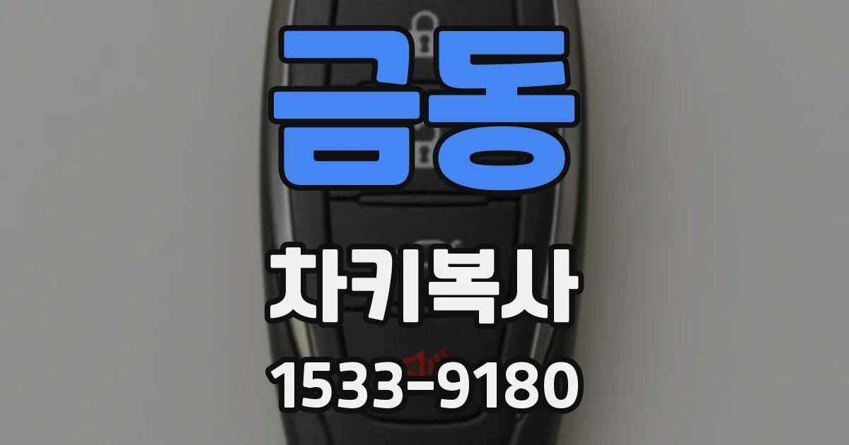 금동 차키복사