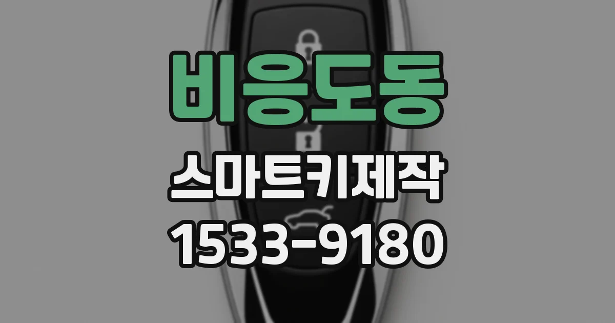 비응도동 스마트키제작