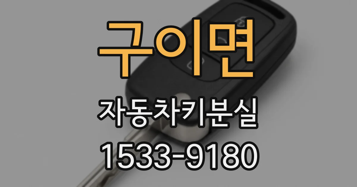 구이면 자동차키분실