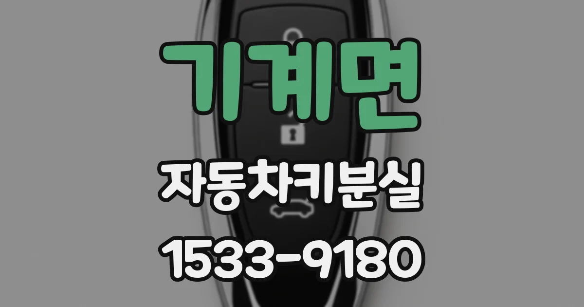 기계면 자동차키분실