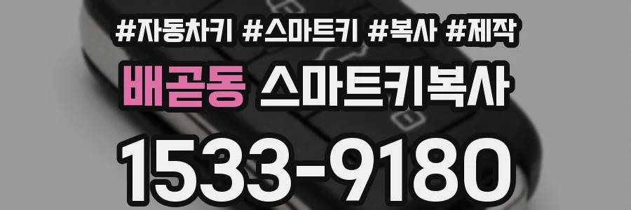 배곧동 스마트키복사