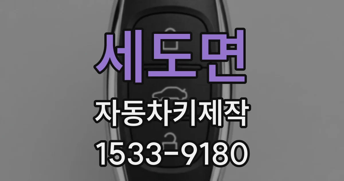 세도면 자동차키제작