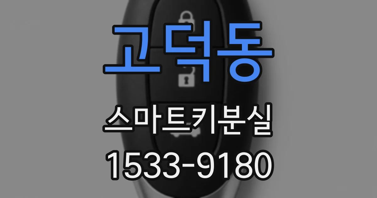 고덕동 스마트키분실