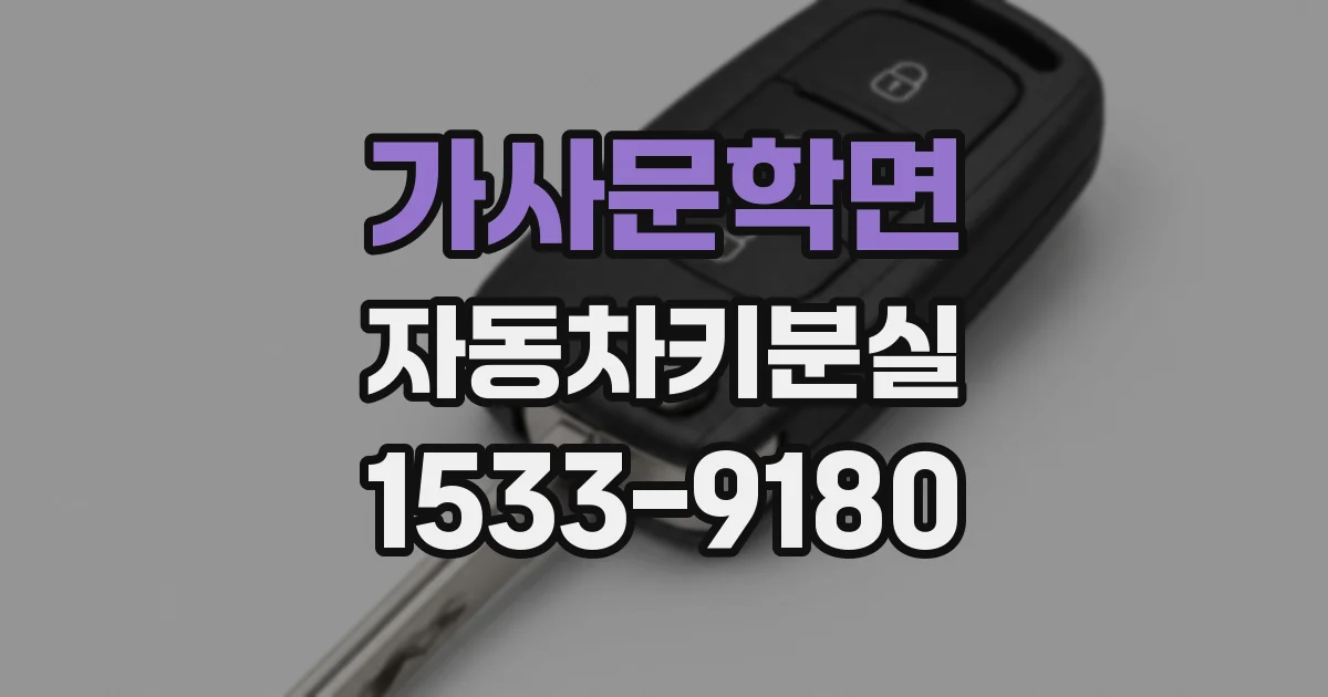 가사문학면 자동차키분실
