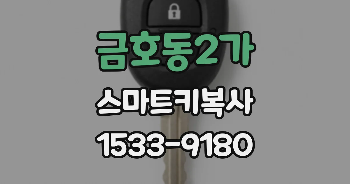 금호동2가 스마트키복사
