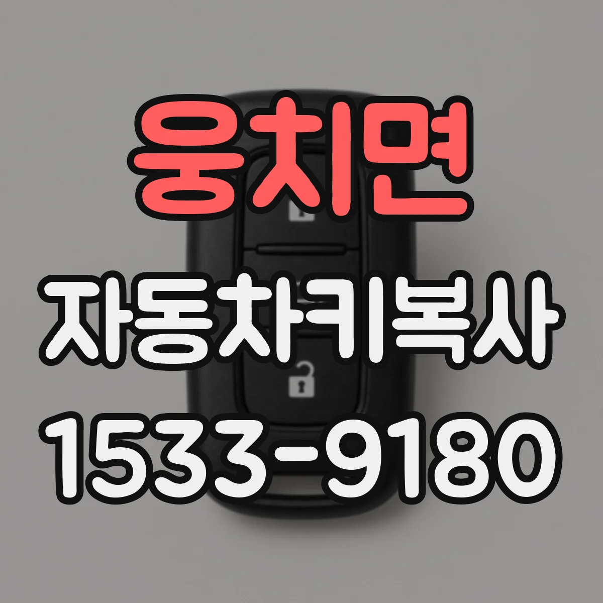 웅치면 자동차키복사