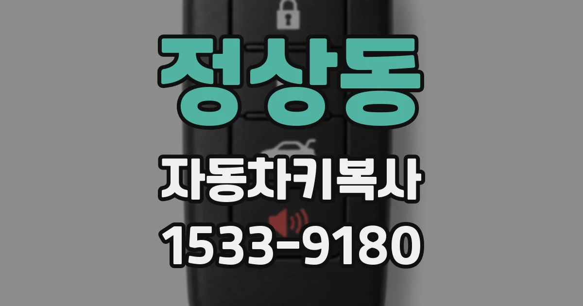 정상동 자동차키복사