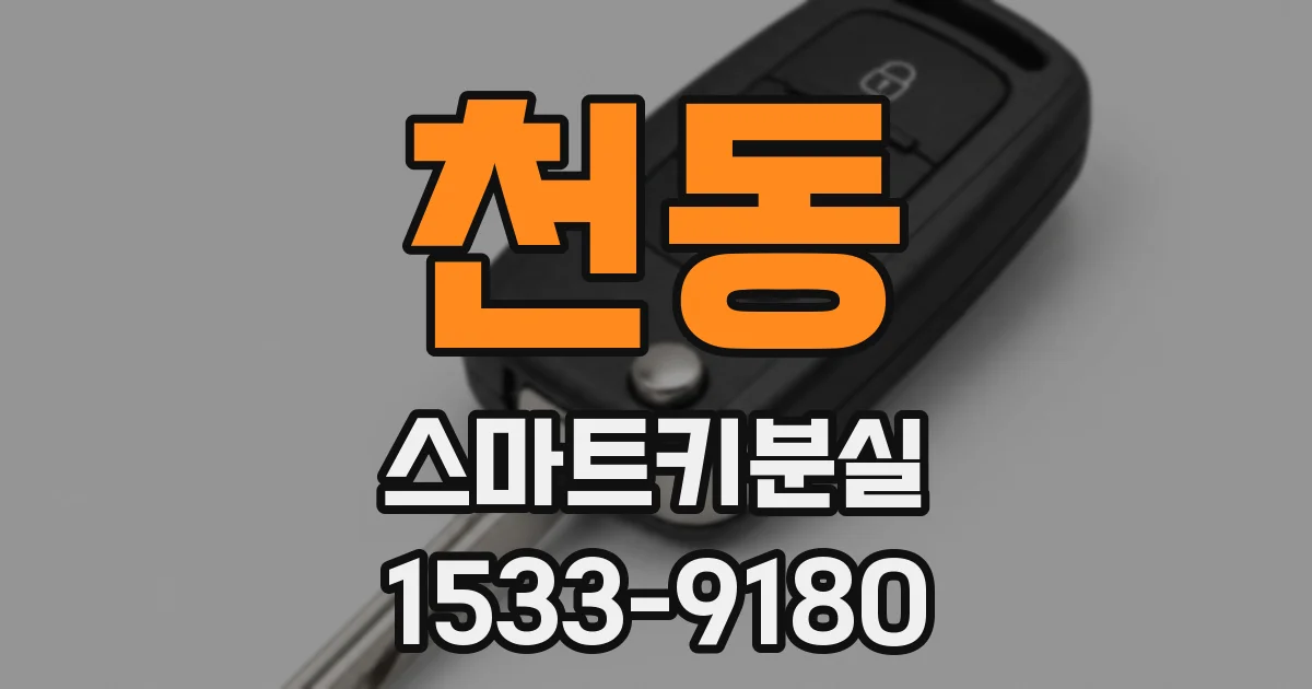 천동 스마트키분실