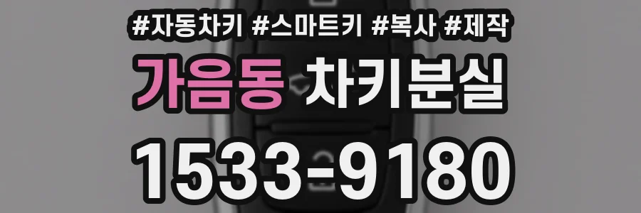 가음동 차키분실