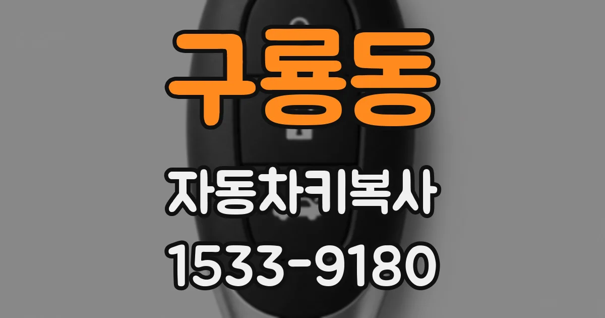 구룡동 자동차키복사