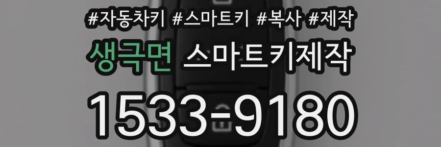 생극면 스마트키제작
