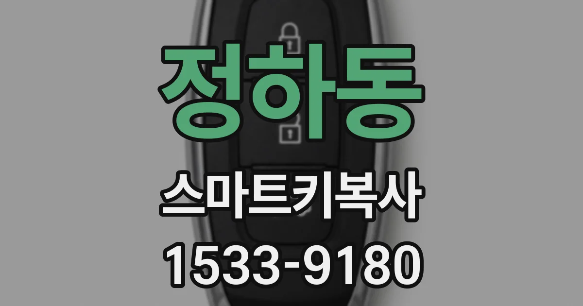 정하동 스마트키복사
