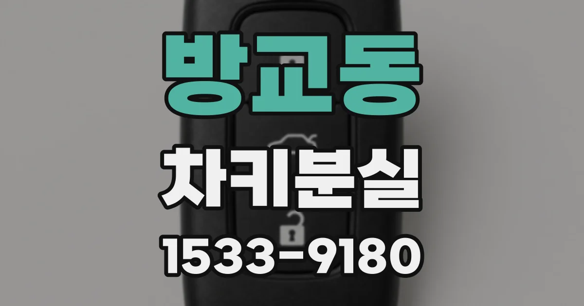 방교동 차키분실
