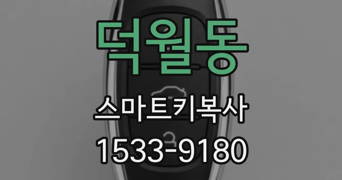 덕월동 스마트키복사