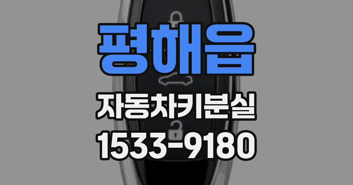 평해읍 자동차키분실