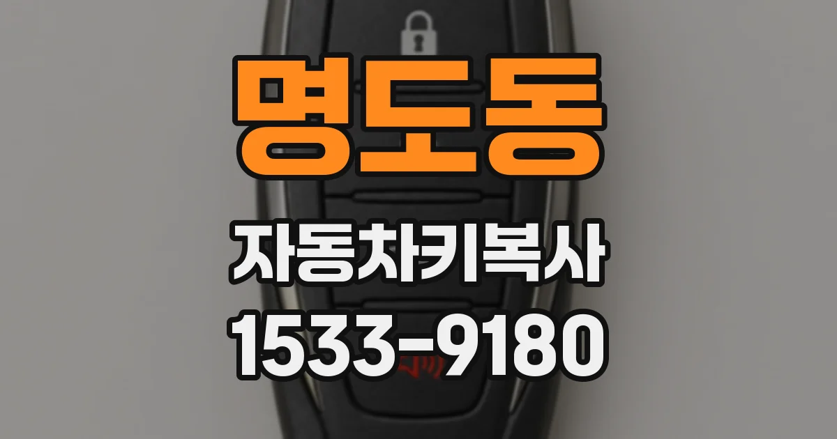 명도동 자동차키복사