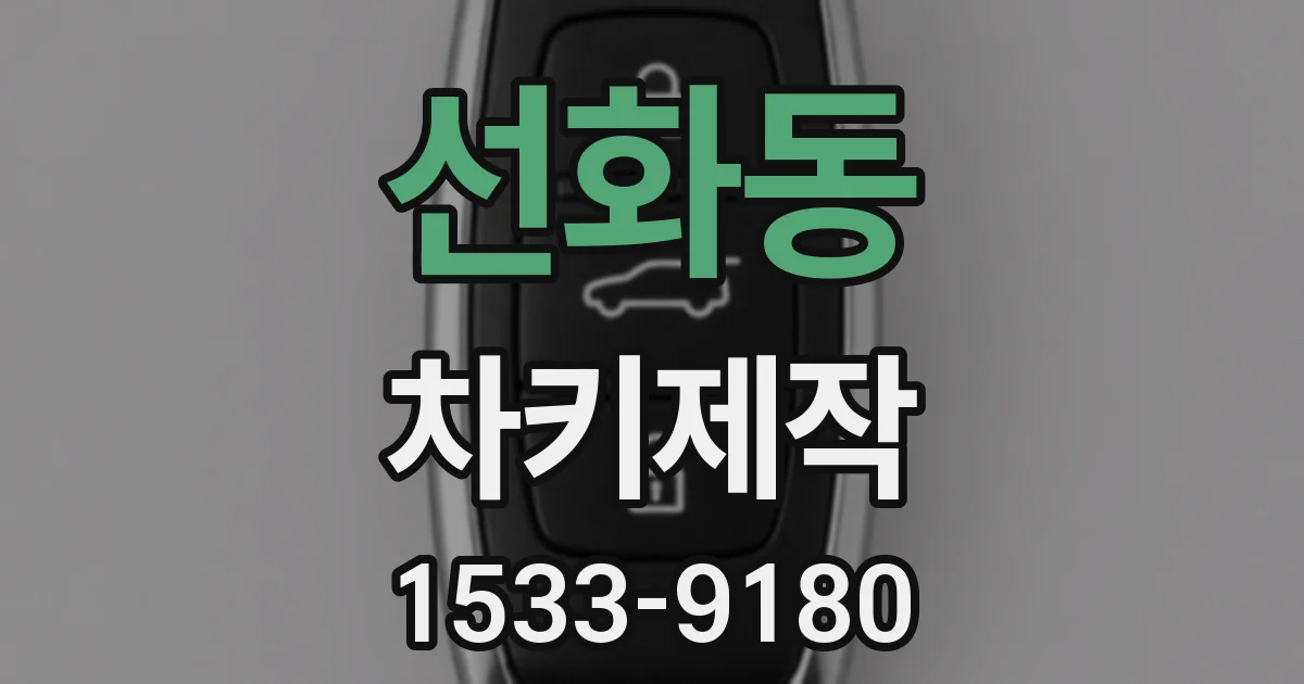선화동 차키제작