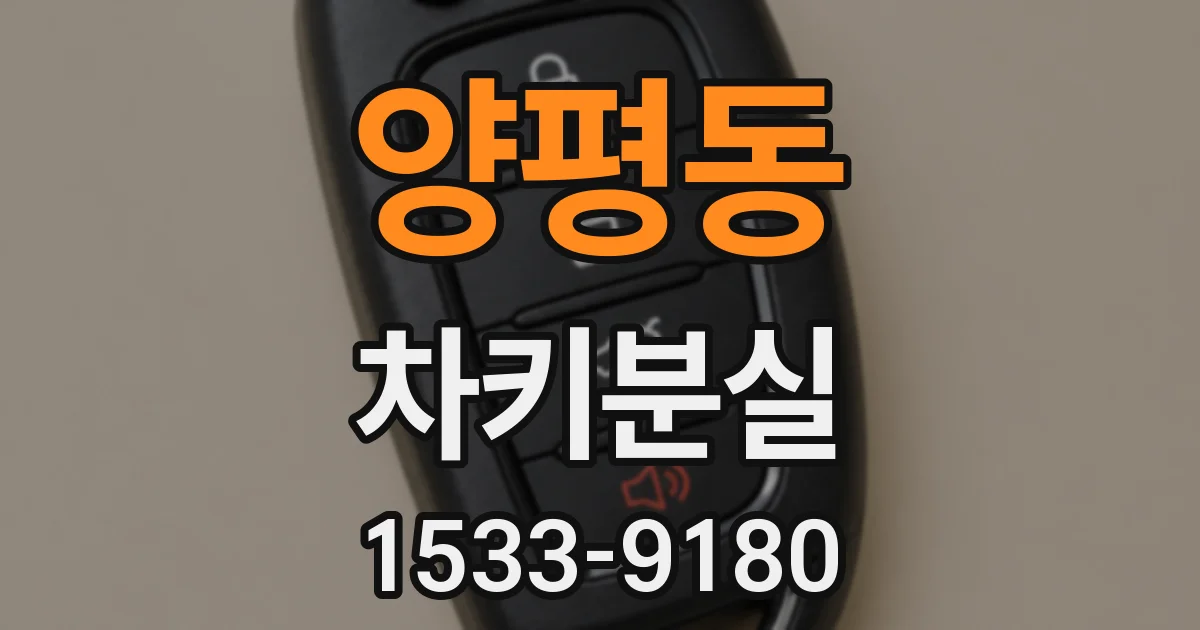 양평동 차키분실