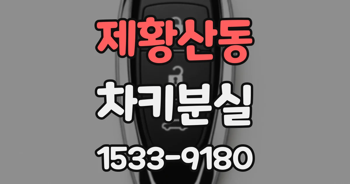 제황산동 차키분실