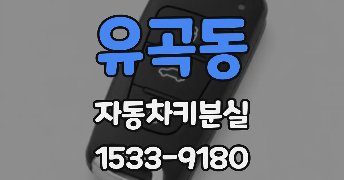 유곡동 자동차키분실