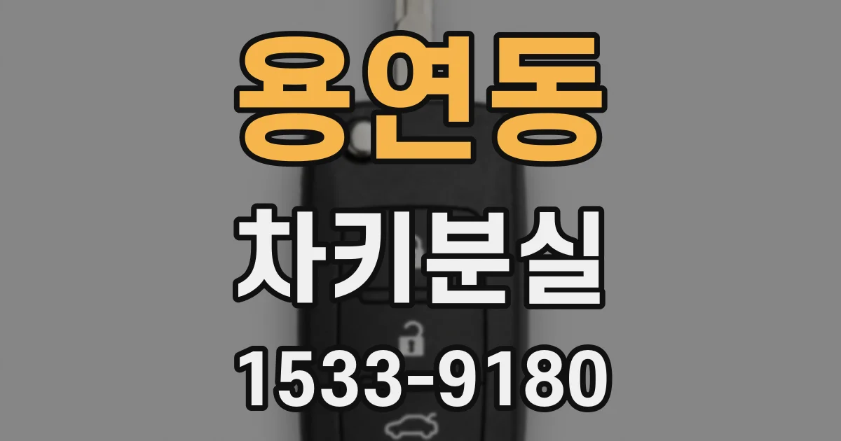 용연동 차키분실