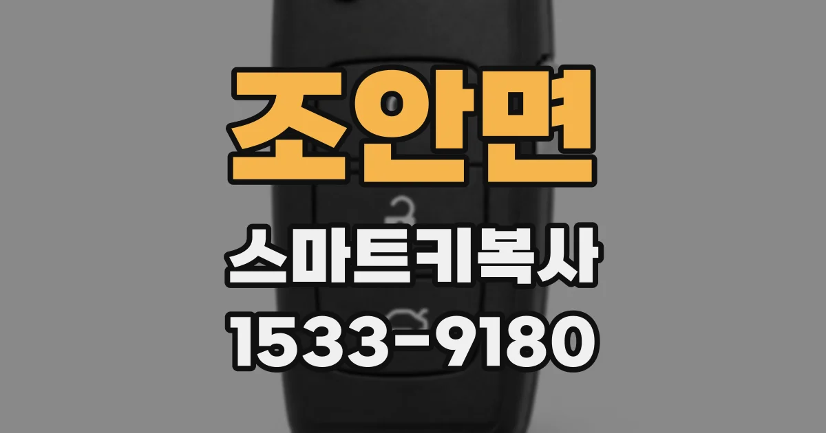 조안면 스마트키복사