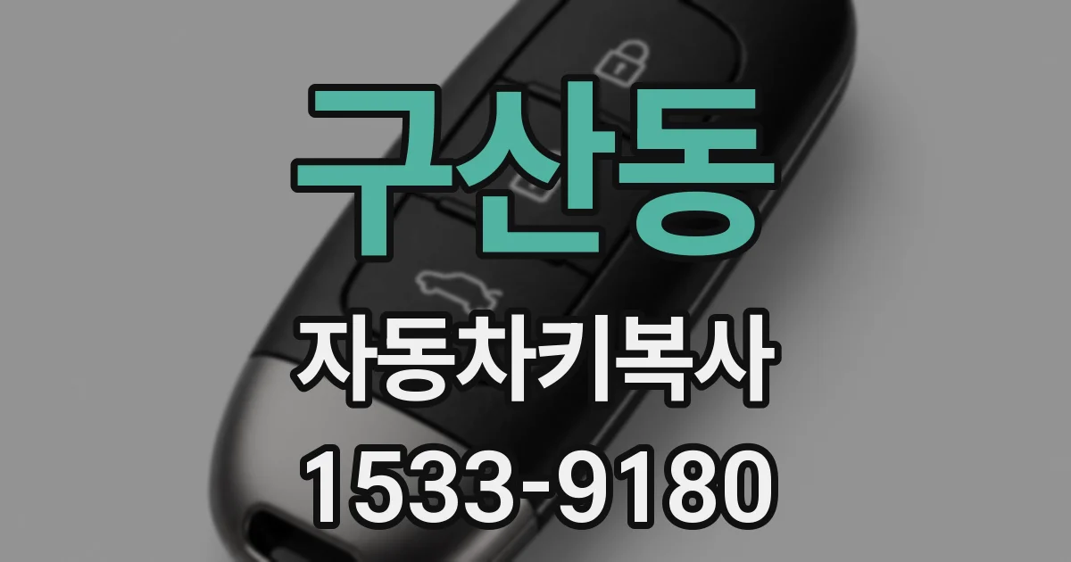 구산동 자동차키복사
