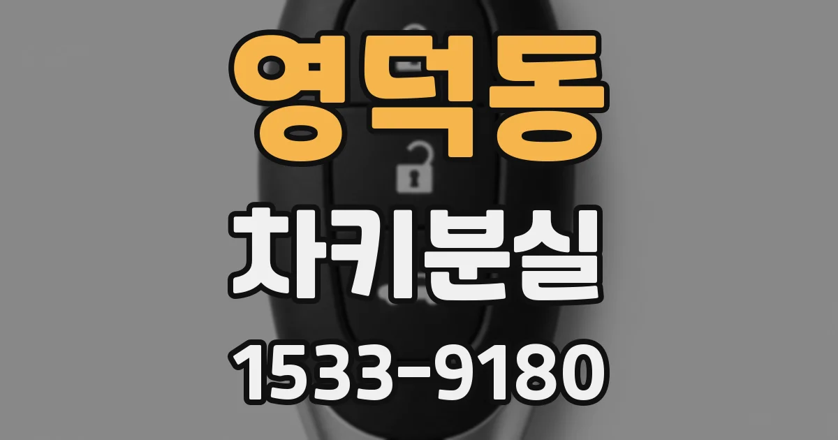 영덕동 차키분실