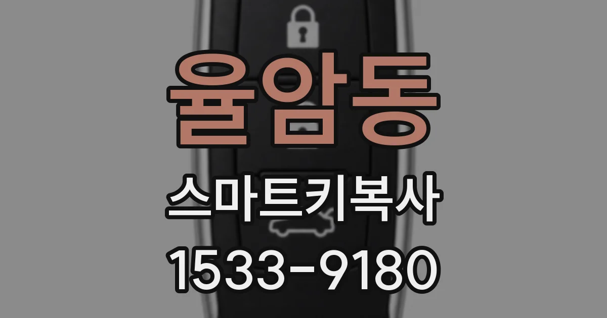 율암동 스마트키복사