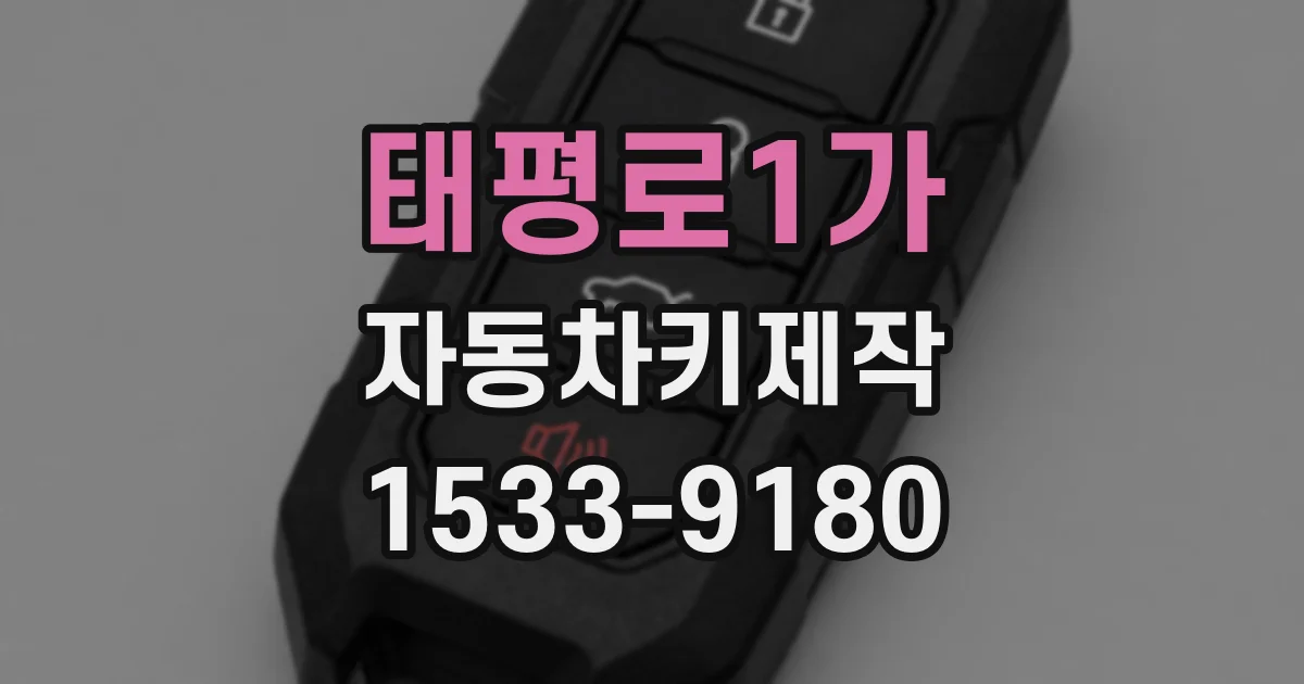 태평로1가 자동차키제작