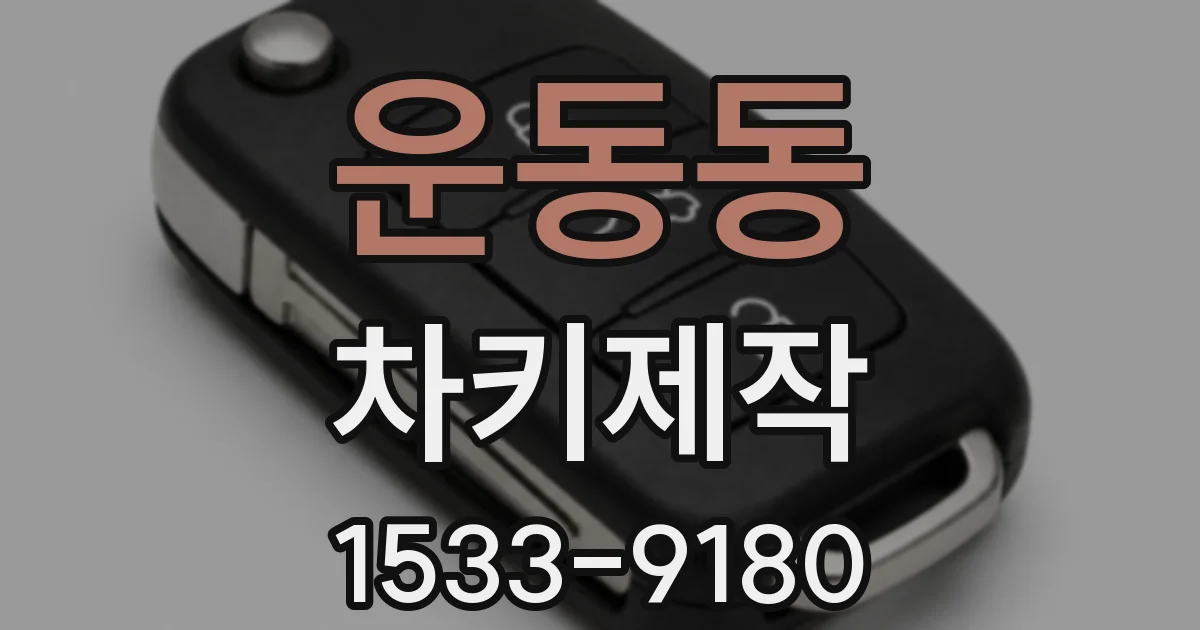 운동동 차키제작