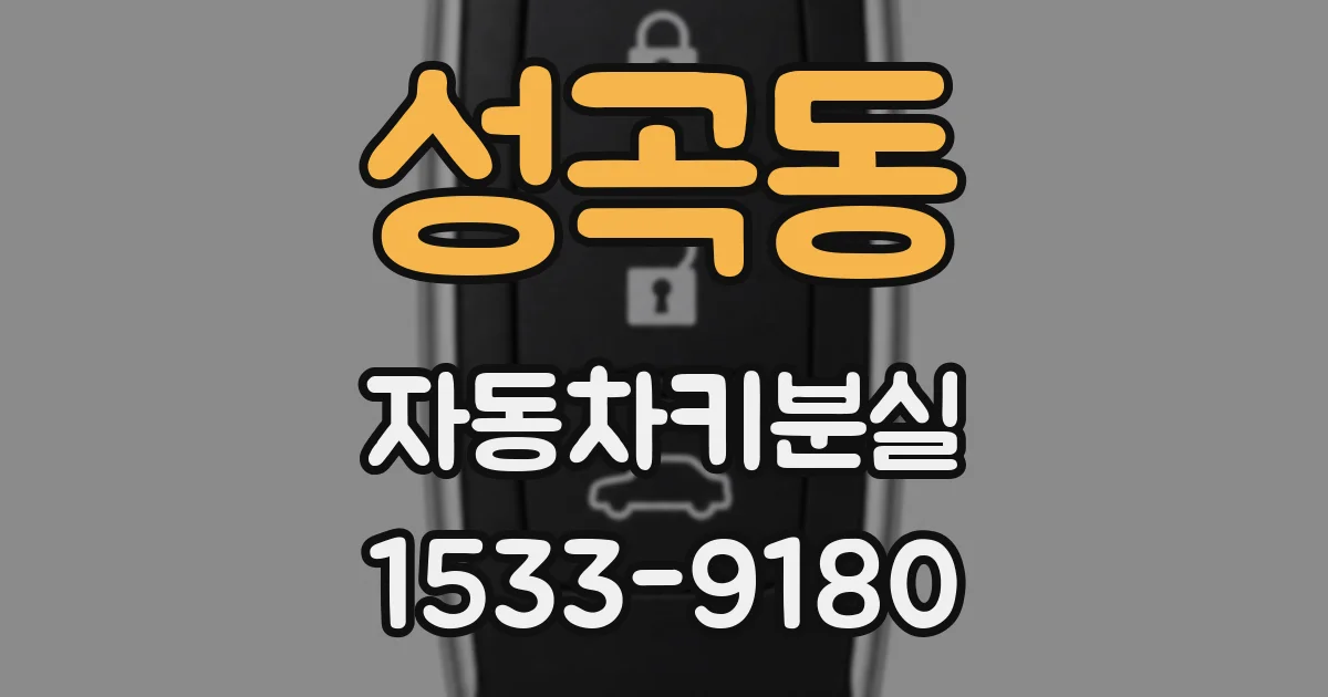 성곡동 자동차키분실
